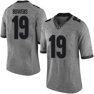 Nike Georgia Bulldogs #19 Brock Bowers Men Mascot 100th Anniversary Stitch  Jersey - Black