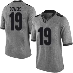 Youth Georgia Bulldogs #19 Brock Bowers 100th Anniversary Black Limited  College Football Jersey 984762-329 - Brock Bowers Jersey 